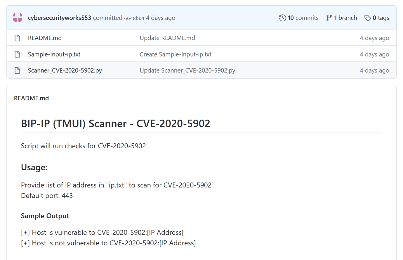 How to detect CVE20205902?